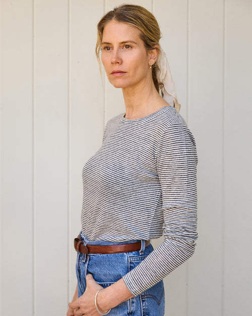 Women's Long Sleeve Sun Tee / Lines