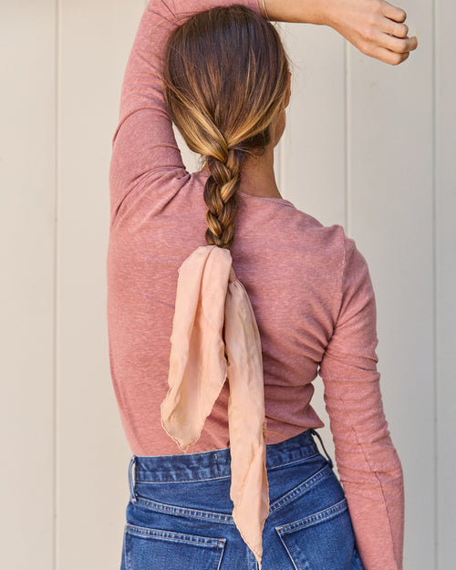 Women's Long Sleeve Sun Tee / Rose