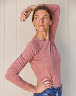 Women's Long Sleeve Sun Tee / Rose