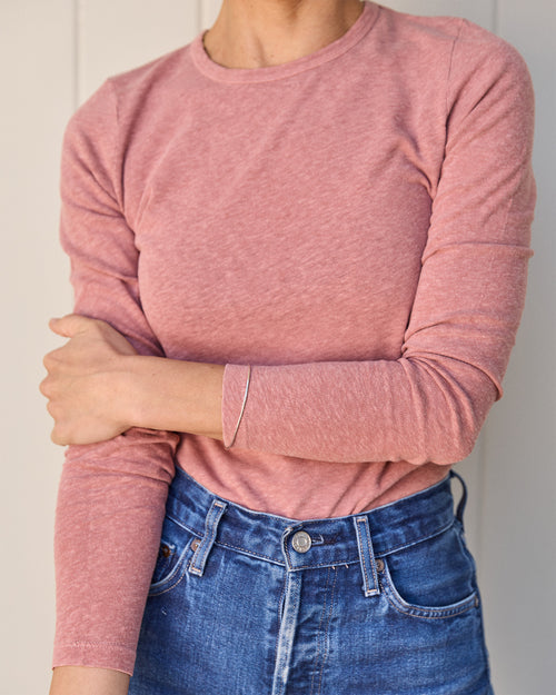 Women's Long Sleeve Sun Tee / Rose