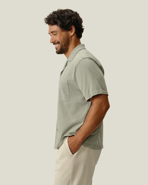 Featherweight Caza Camp Shirt / Riverstone