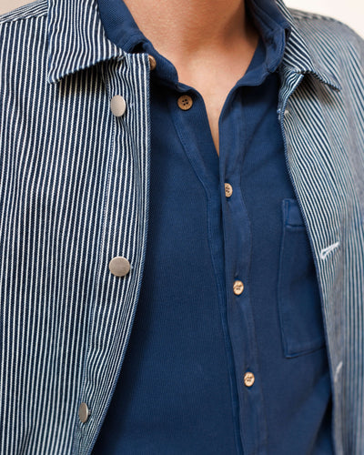 Caza Knit Shirt / Indigo