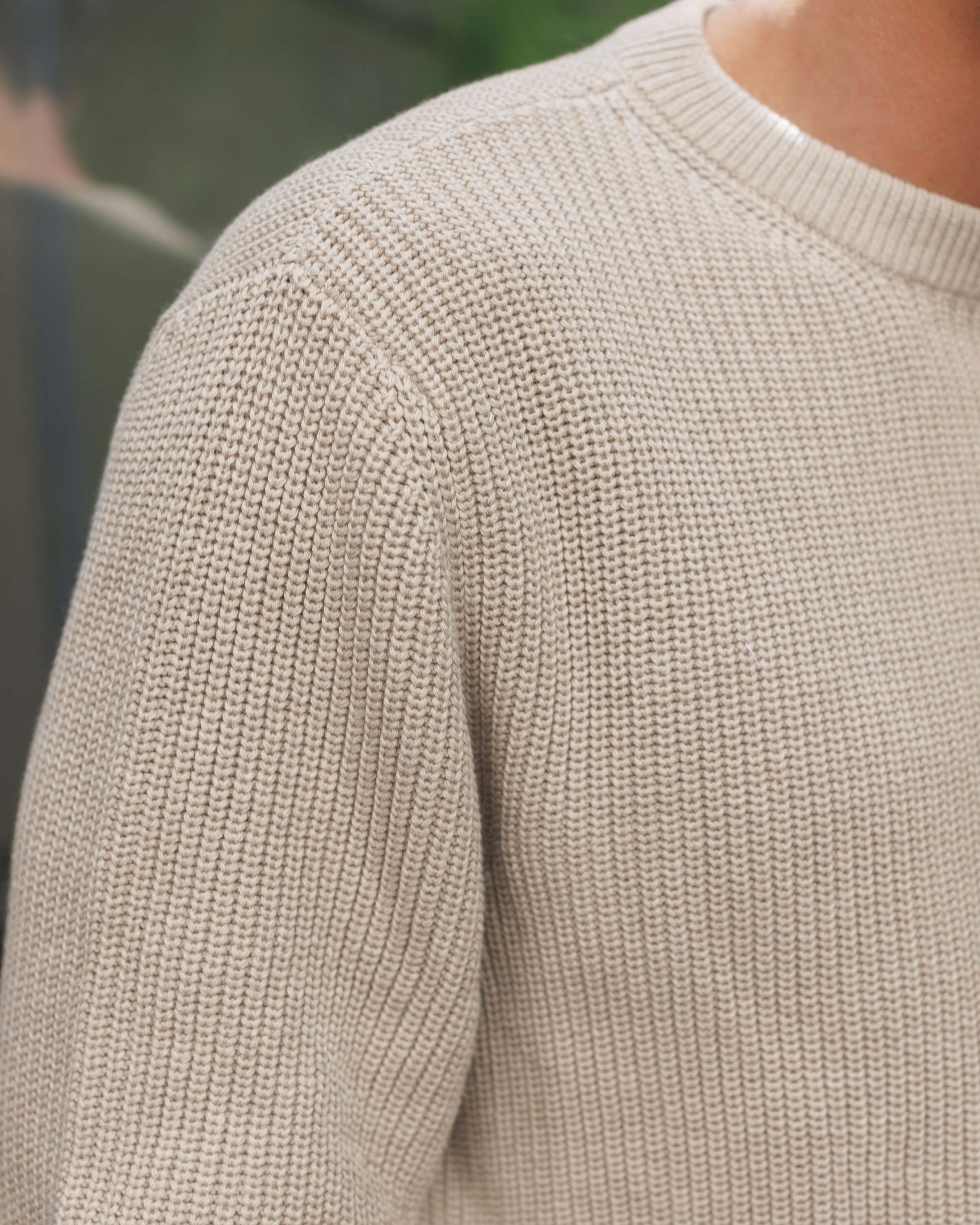 Bay Organic Cotton Chunky Knit Sweater / Natural Bone