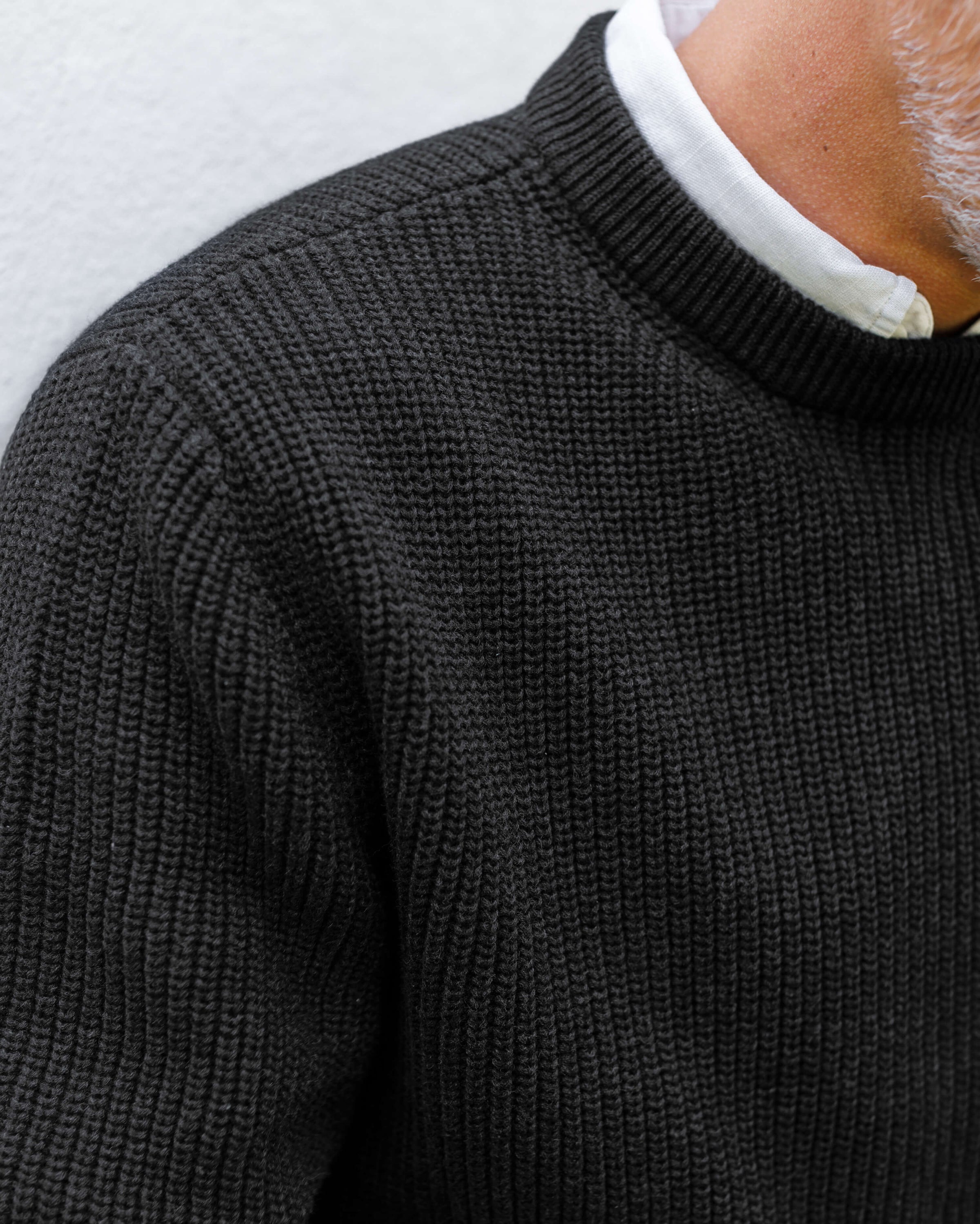 Bay Organic Cotton Chunky Knit Sweater / Dark Navy Blue