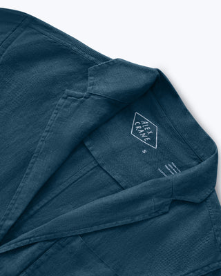 Alta Linen Unstructured Blazer / Dusk Blue