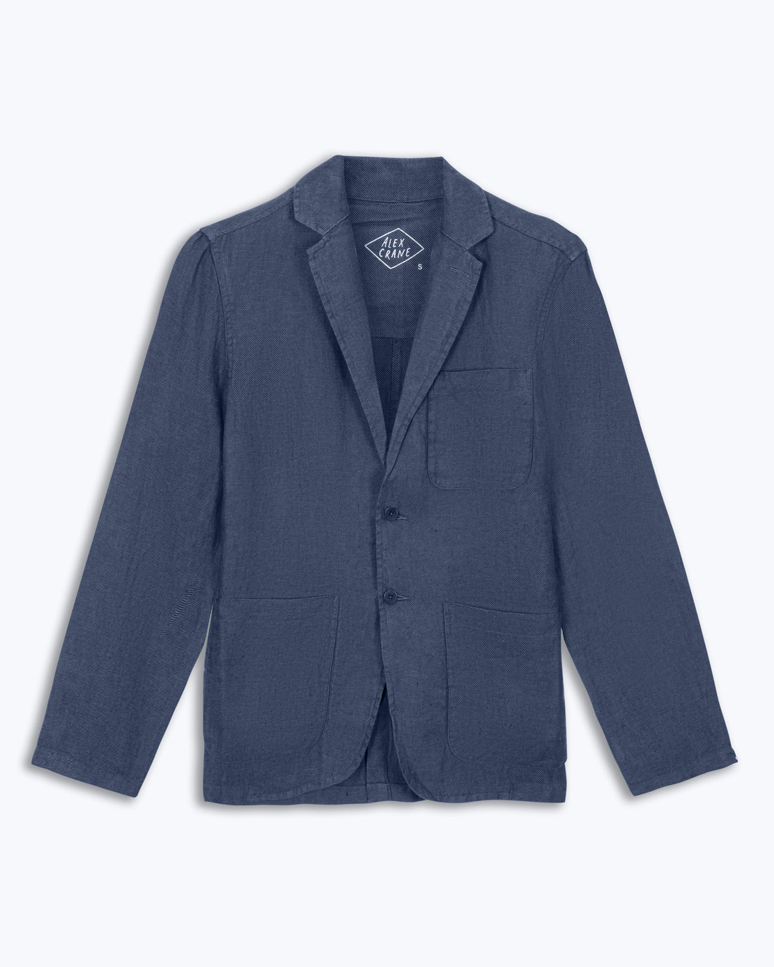 Alta Linen Unstructured Blazer / Blue Indigo Twill