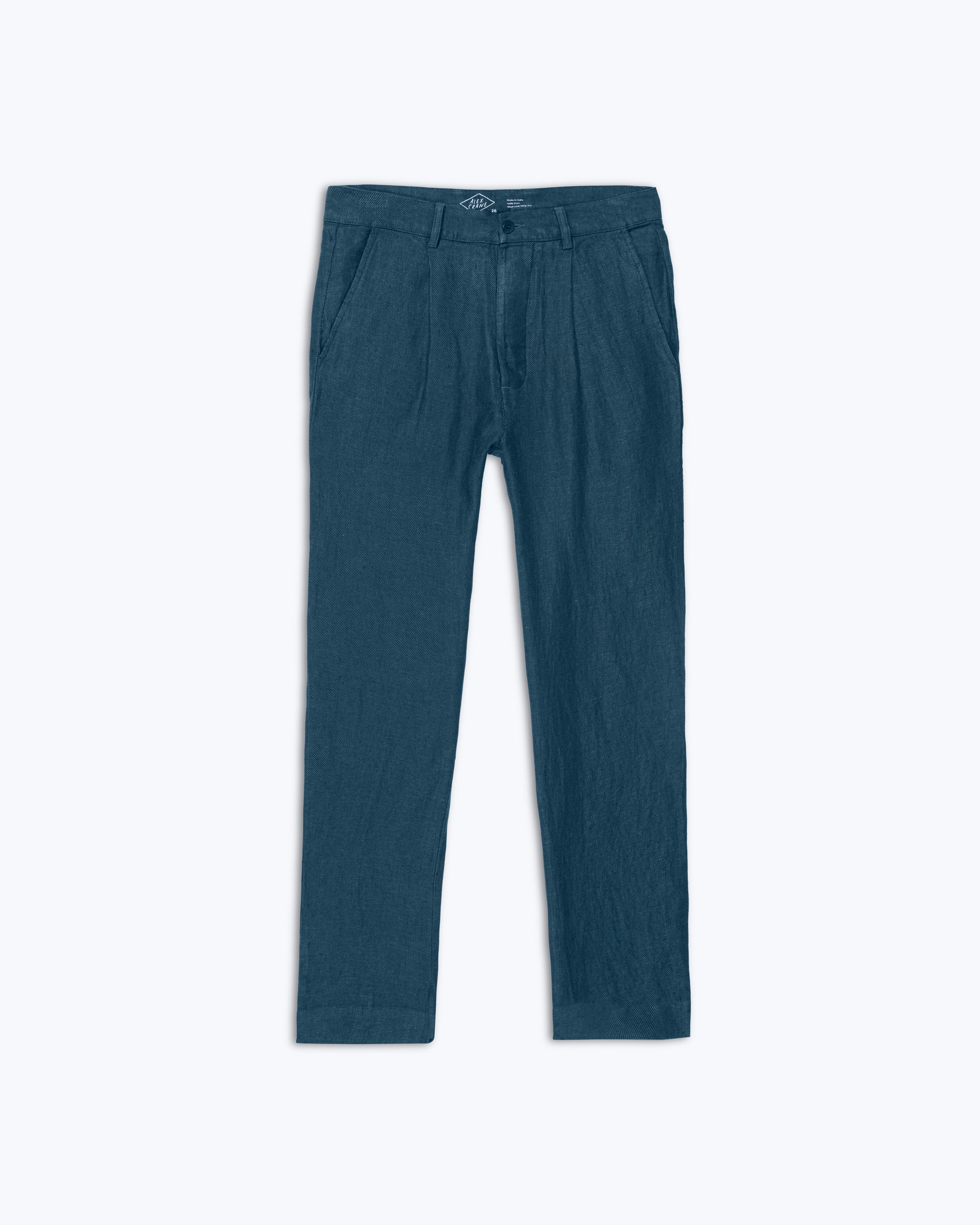 Alta Linen Pleated Trousers / Dusk Blue