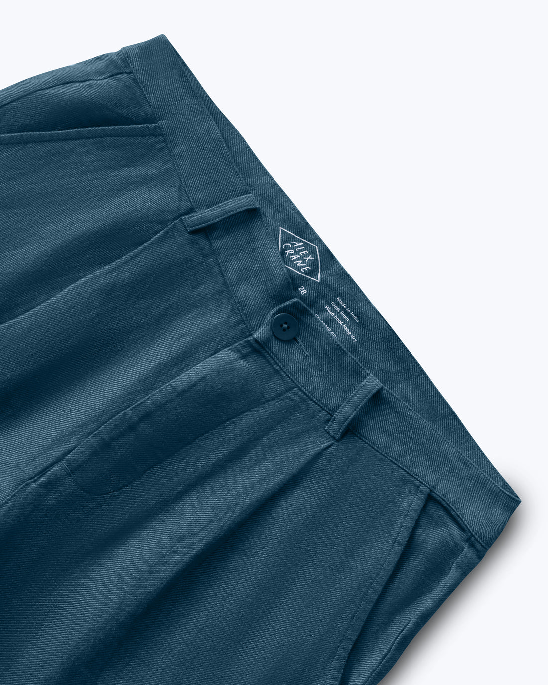 Alta Linen Pleated Trousers / Dusk Blue