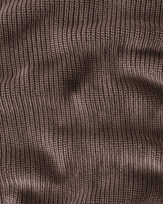 Bay Organic Cotton Chunky Knit Sweater / Faded Brown Coffee