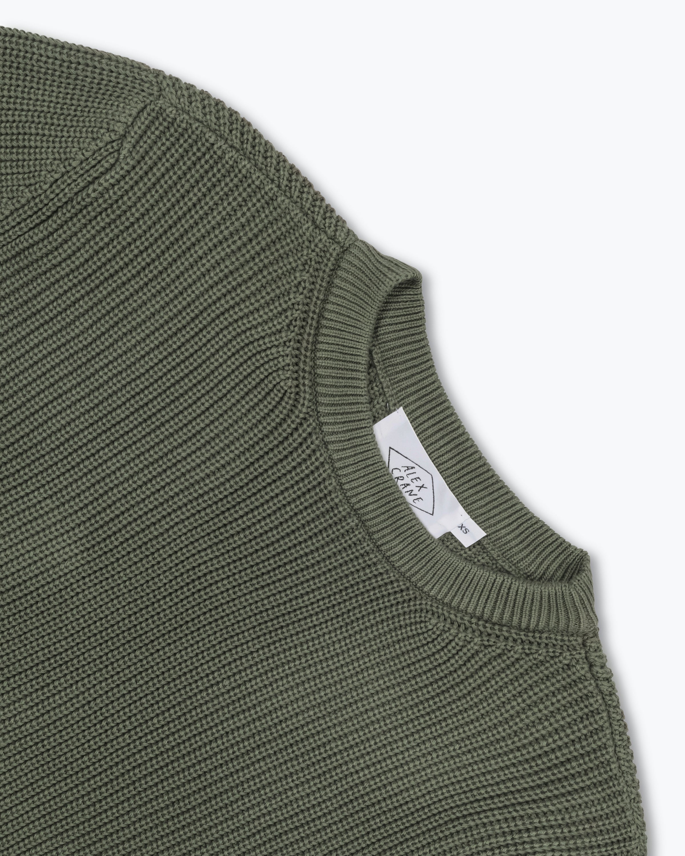 Bay Organic Cotton Chunky Knit Sweater / Forest Green Pine