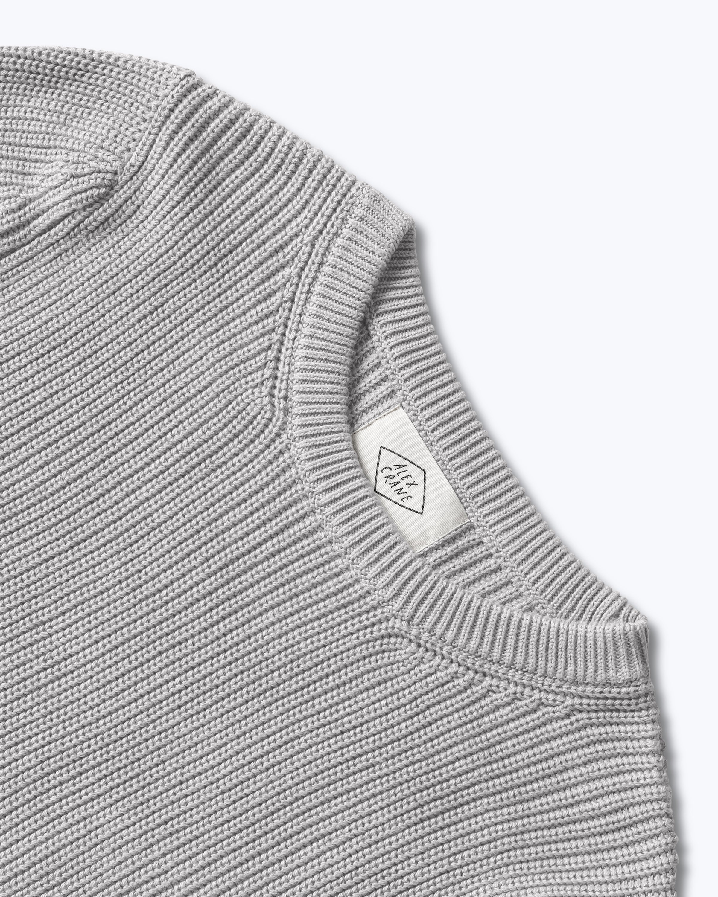 Bay Organic Cotton Chunky Knit Sweater / Faded Silver Steel