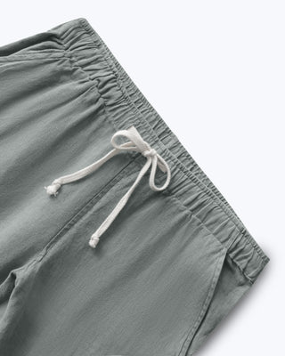 Bo Linen Drawstring Pants - Sustainable French Linen / Faded Green