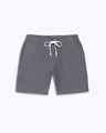 Bo Linen Drawstring Shorts - Sustainable French Linen / Faded Grey Slate