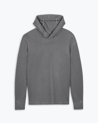 Caza Slubbly Organic Cotton Hoodie / Faded Grey Slate