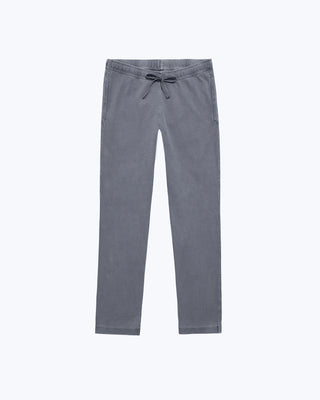 Caza Slubbly Organic Cotton Drawstring Pants / Faded Grey Slate