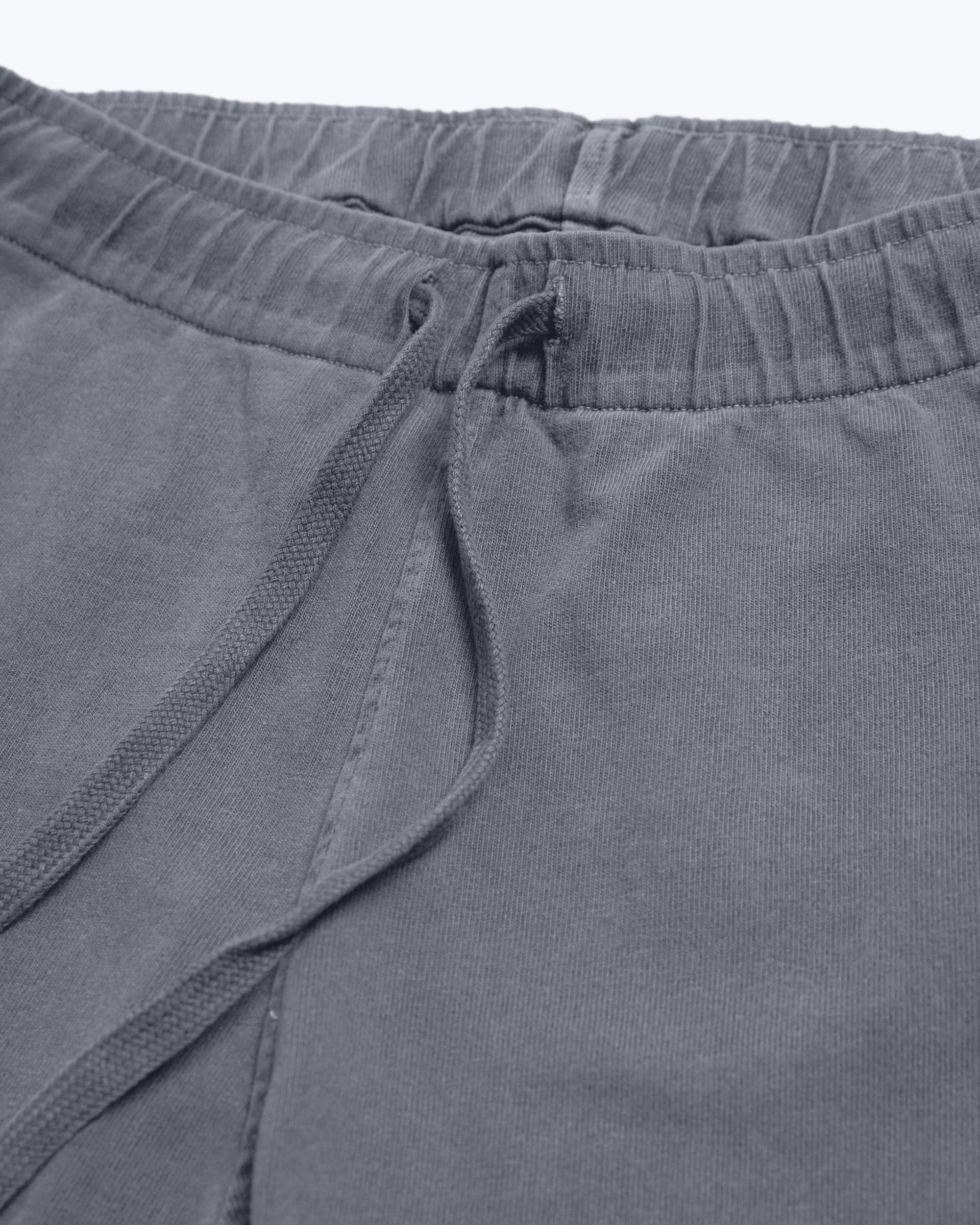 Caza Slubbly Organic Cotton Drawstring Pants / Faded Grey Slate