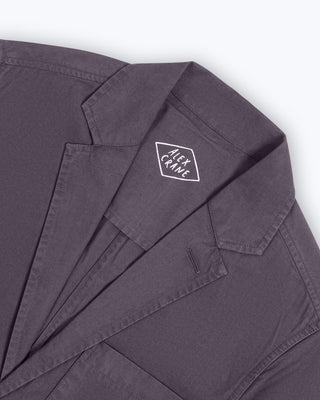 Organic Cotton Alta Unstructured Blazer / Purple Grey Ash