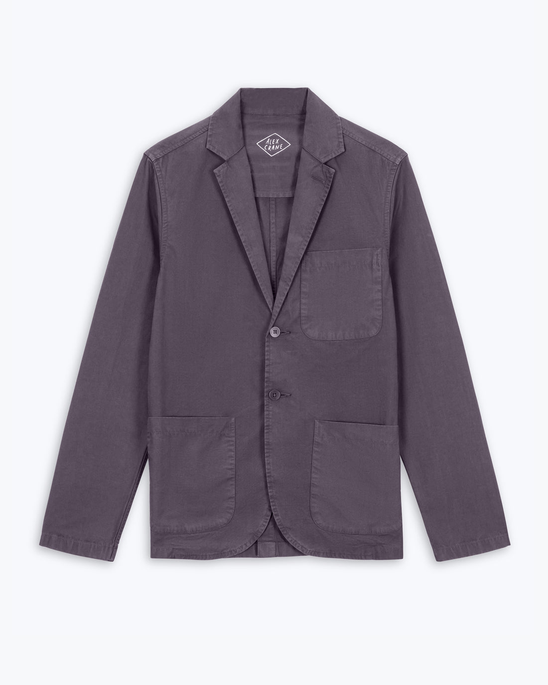 Organic Cotton Alta Unstructured Blazer / Purple Grey Ash