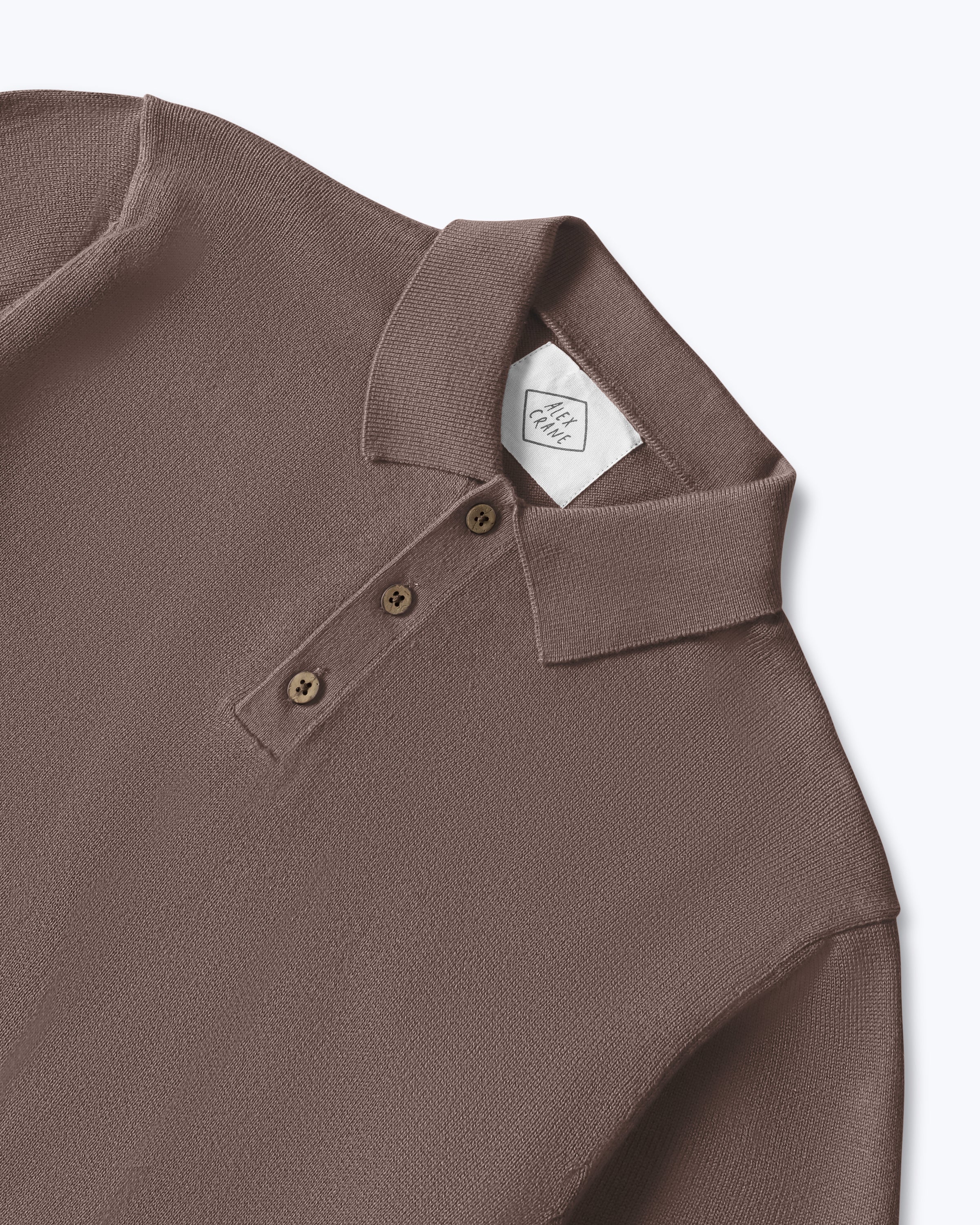 Feather Polo / Coffee