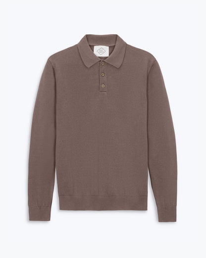 Feather Polo / Coffee