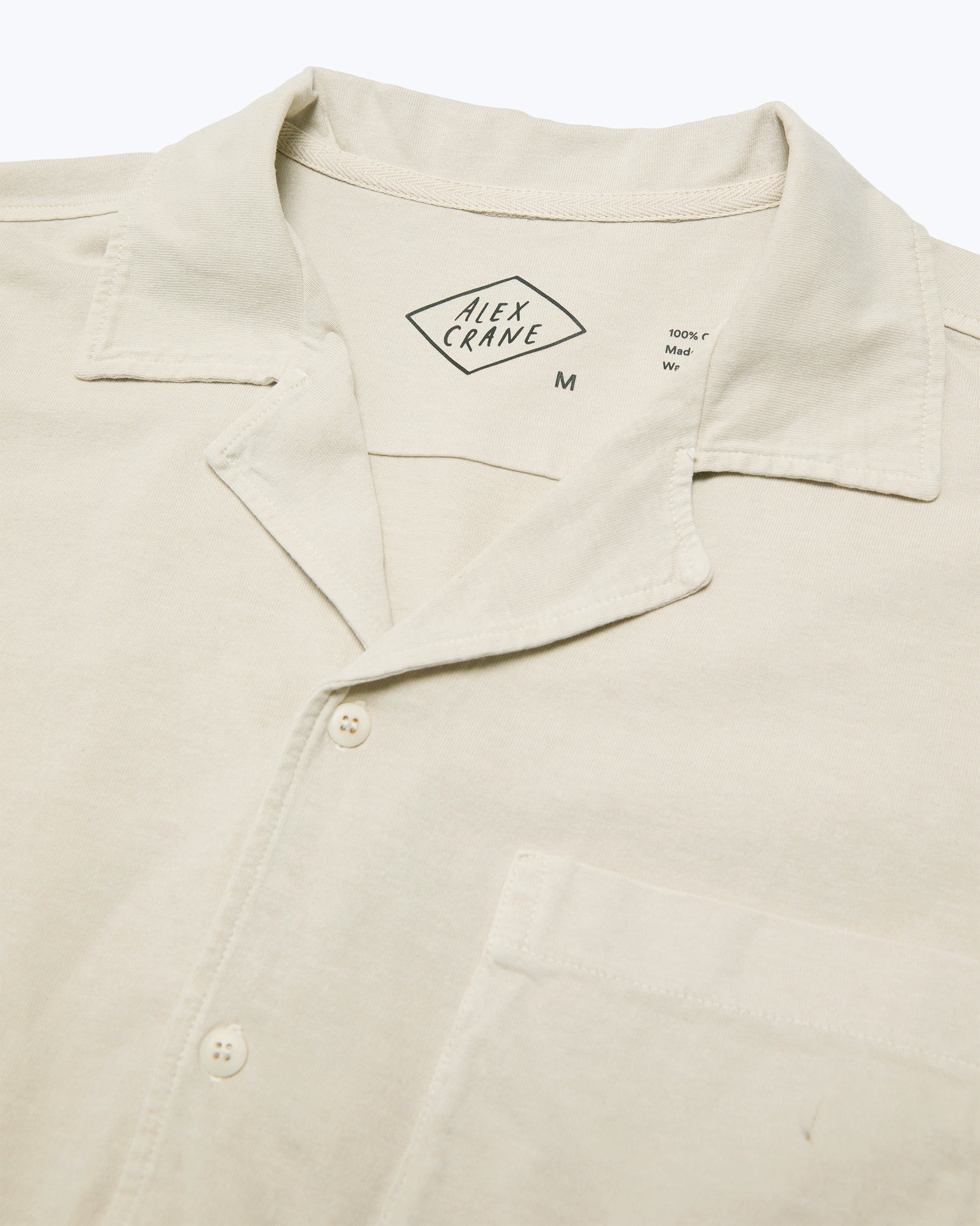 Featherweight Slubby Caza Organic Cotton Camp Collar Short-Sleeve
