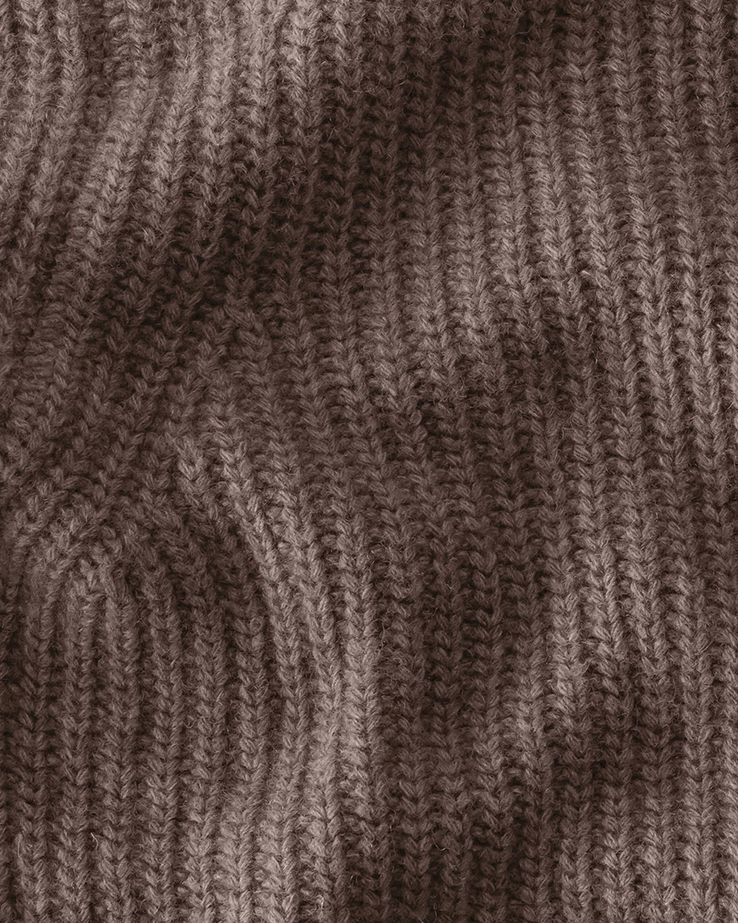 Knit Kite Heavyweight Merino Wool Jacket / Faded Brown Coffee