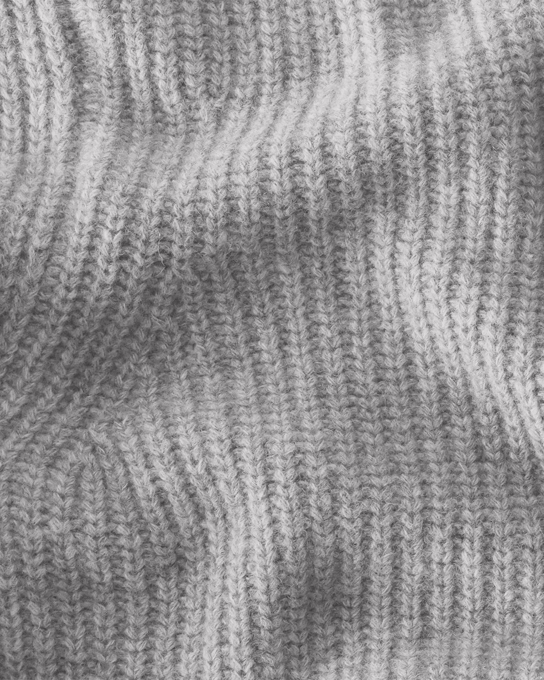 Knit Kite Heavyweight Merino Wool Jacket / Faded Silver Steel