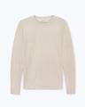 Long Sleeve Crepe Tee / Cream