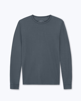 Long Sleeve Crepe Tee / Lake