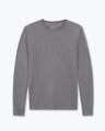 Long Sleeve Crepe Tee / Silver