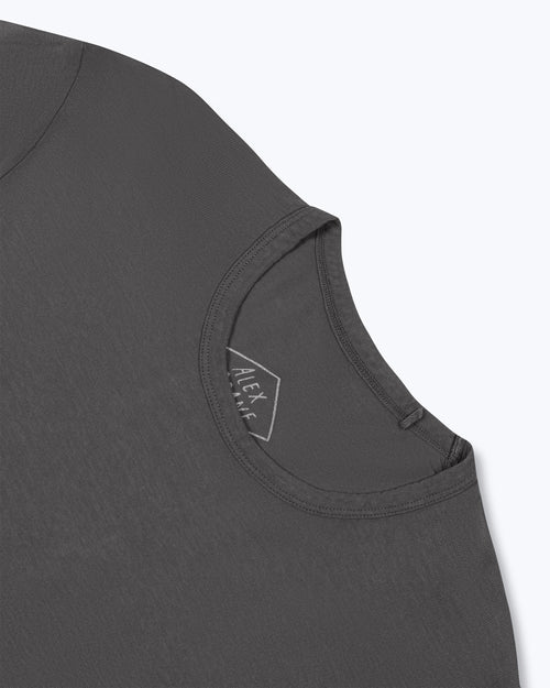 Long Sleeve Crepe Tee / Slate