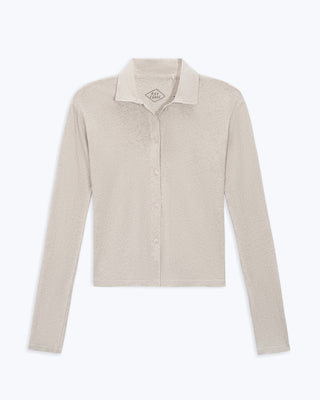 Women's Long Sleeve Knit Ola Shirt / Bone