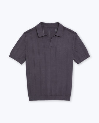 Lolo Drop Needle Sweater Polo / Ash