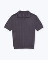 Lolo Drop Needle Sweater Polo / Ash