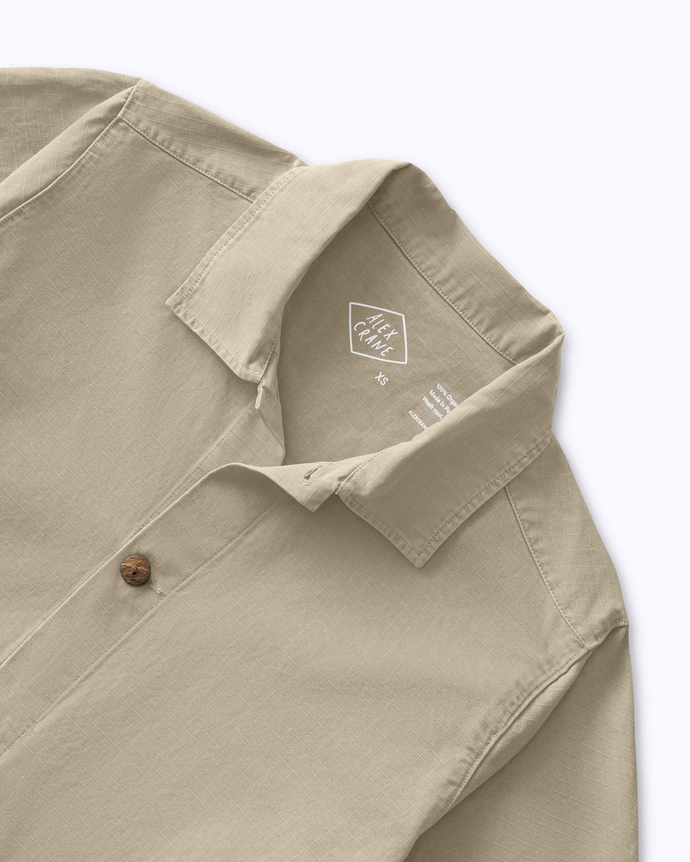 Pac Organic Cotton Ripstop Chore Jacket / Brown Gold Clay