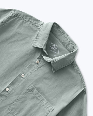 Pac Organic Cotton Ripstop Button Up Shirt / Faded Green