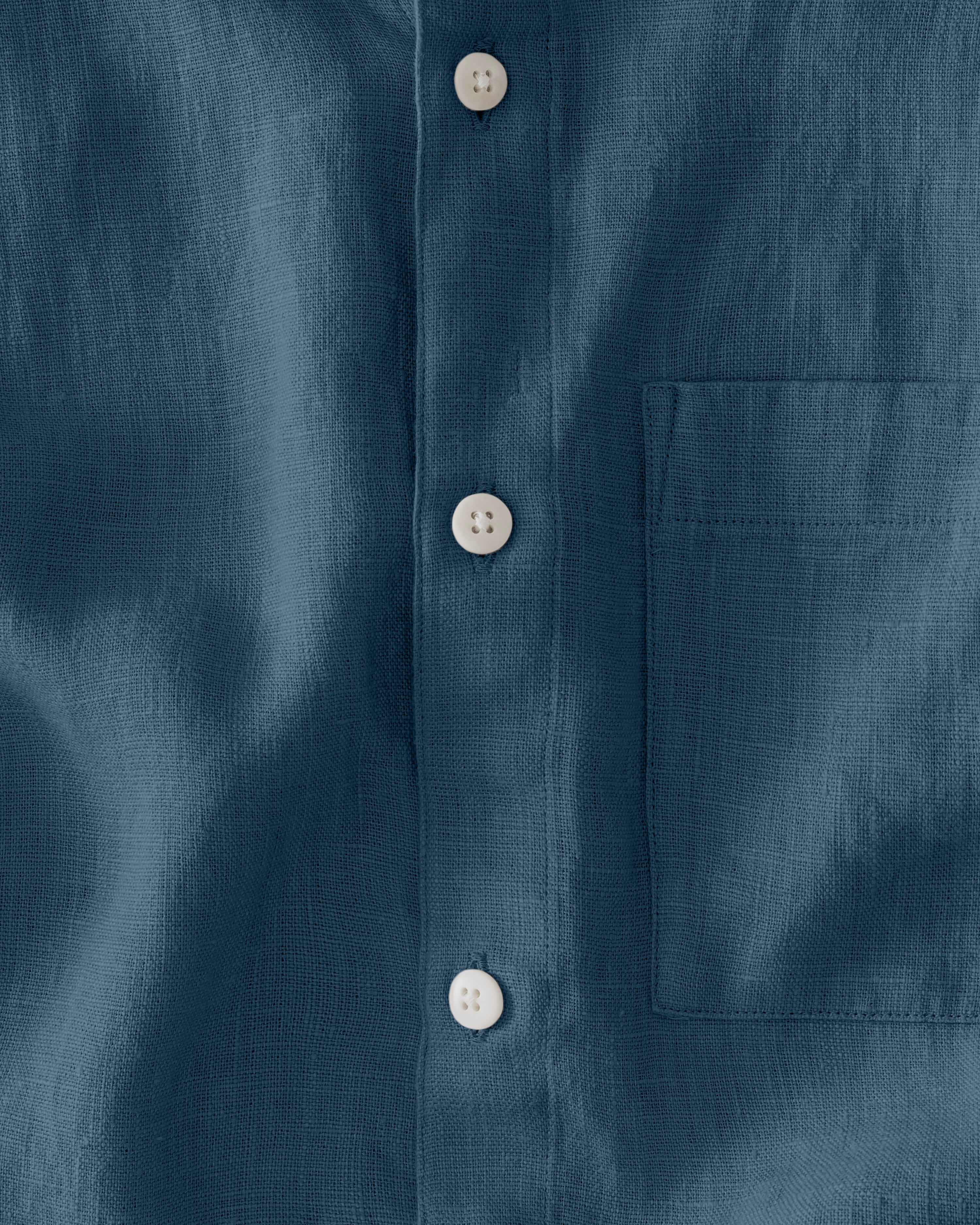 Playa Linen Button-Down Shirt - Sustainable French Linen / Dusk