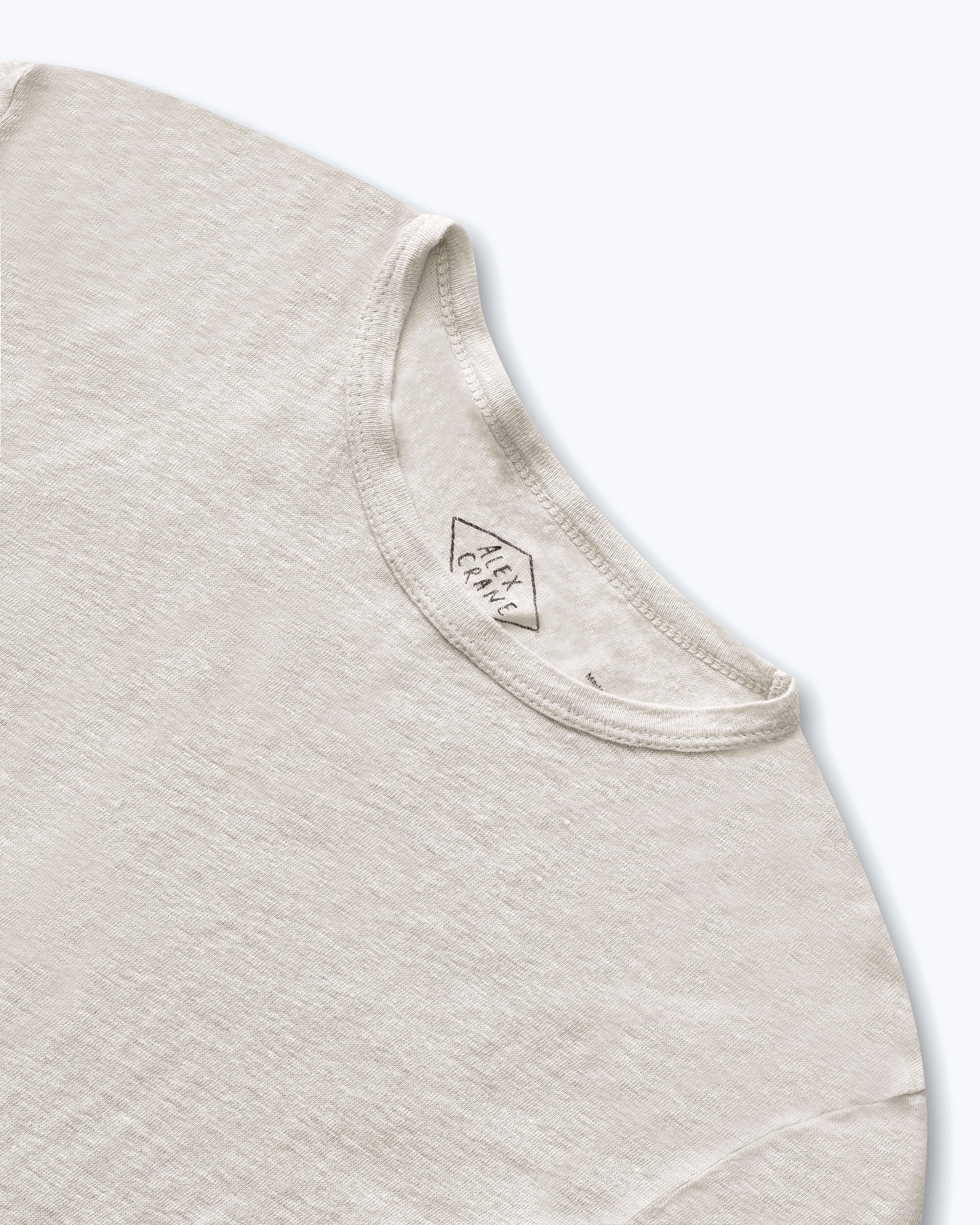 Sun Knit Linen T-Shirt - Sustainable French Linen / Natural Bone