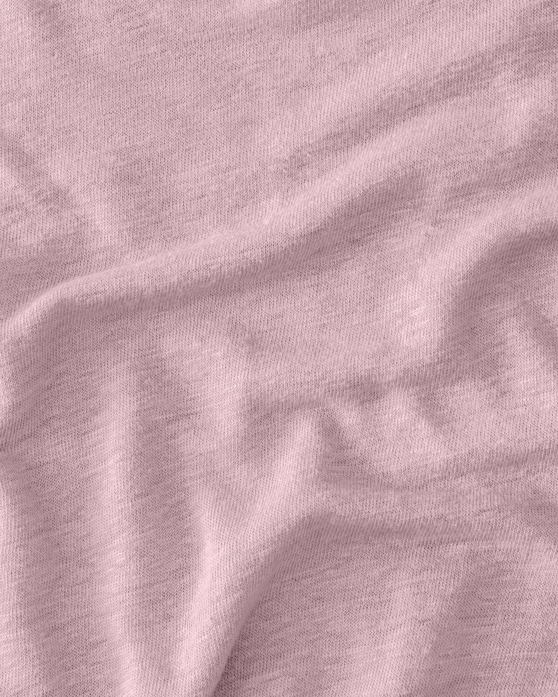 Sun Knit Linen T-Shirt - Sustainable French Linen / Faded Pink Rose
