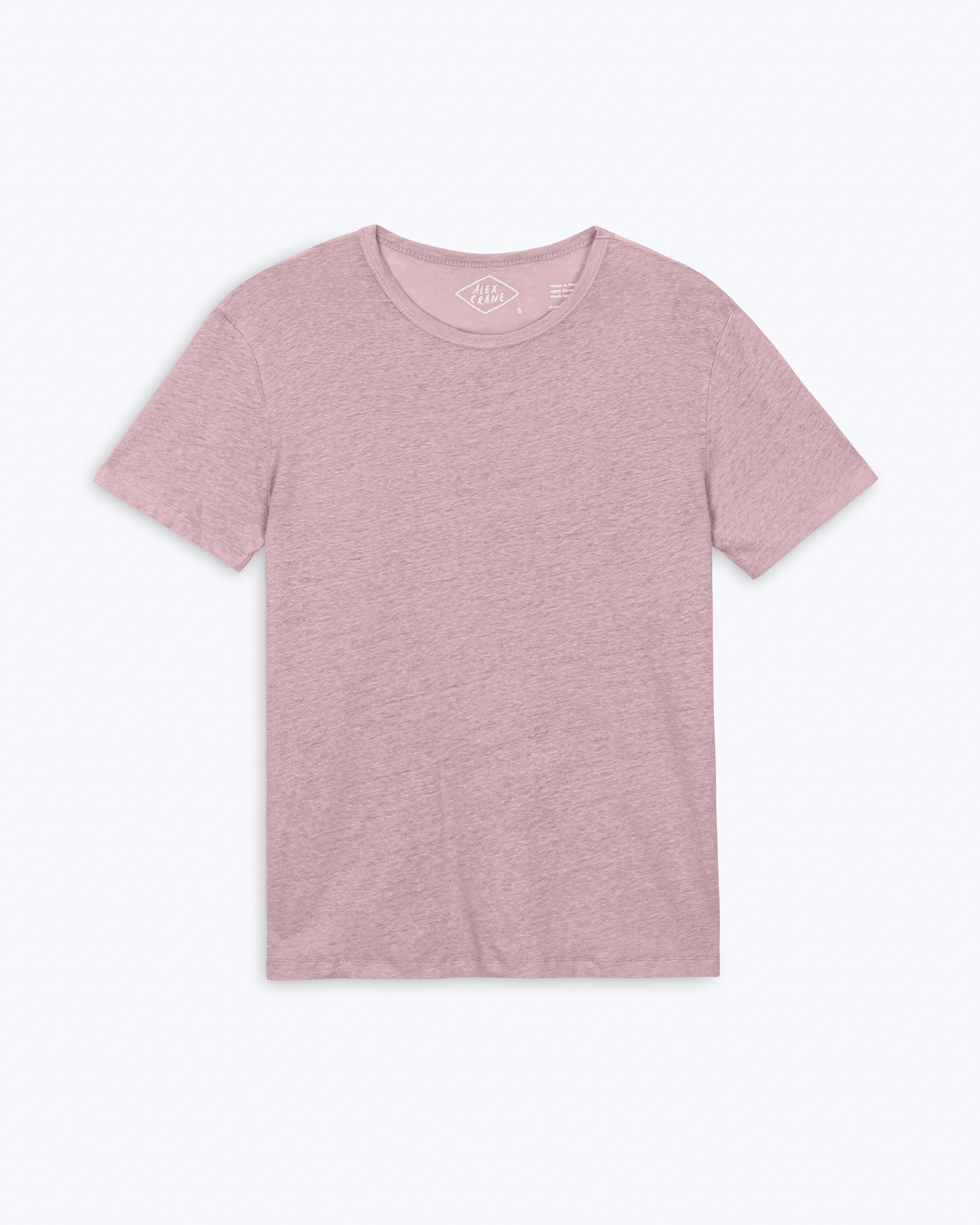 Sun Knit Linen T-Shirt - Sustainable French Linen / Faded Pink Rose