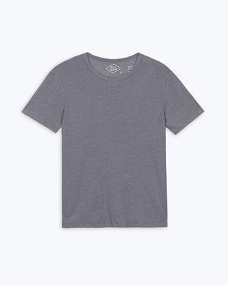 Sun Knit Linen T-Shirt - Sustainable French Linen / Faded Grey Slate