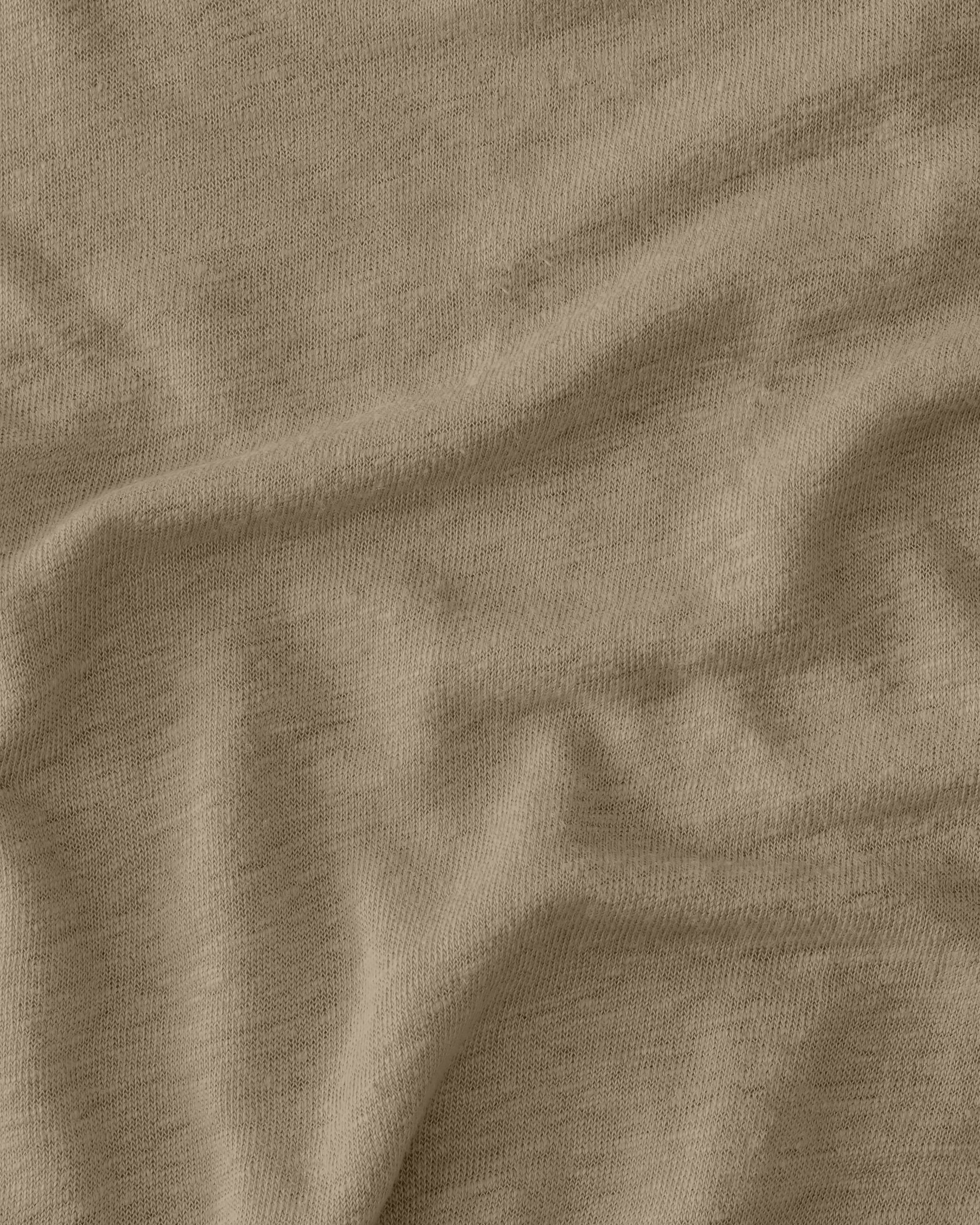 Sun Knit Linen T-Shirt - Sustainable French Linen / Brownish Green Tank