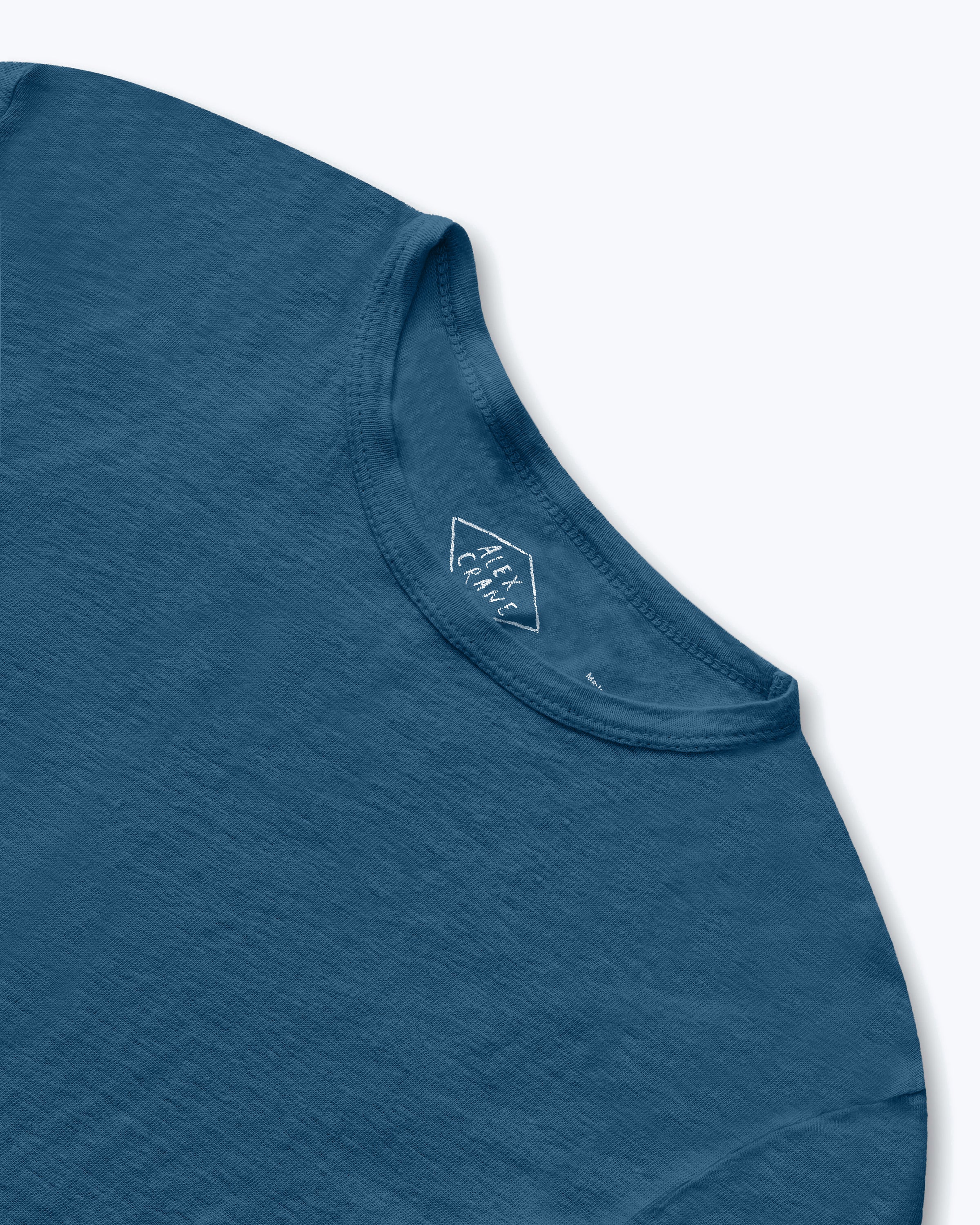 Sun Knit Linen T-Shirt - Sustainable French Linen / Dusk Blue