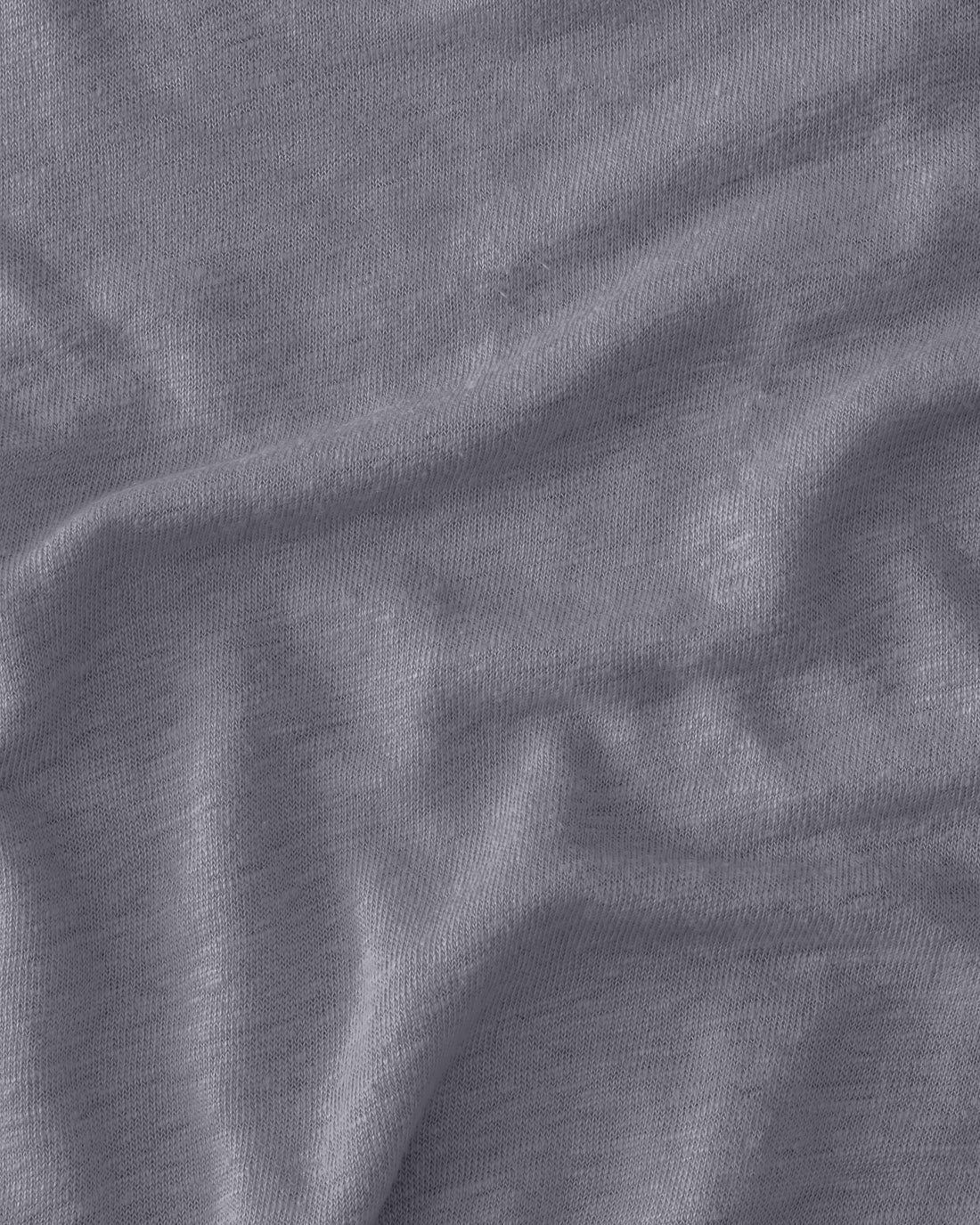 Sun Knit Linen T-Shirt - Sustainable French Linen / Faded Grey Slate