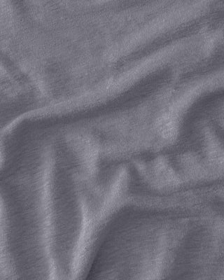 Sun Knit Linen T-Shirt - Sustainable French Linen / Faded Grey Slate