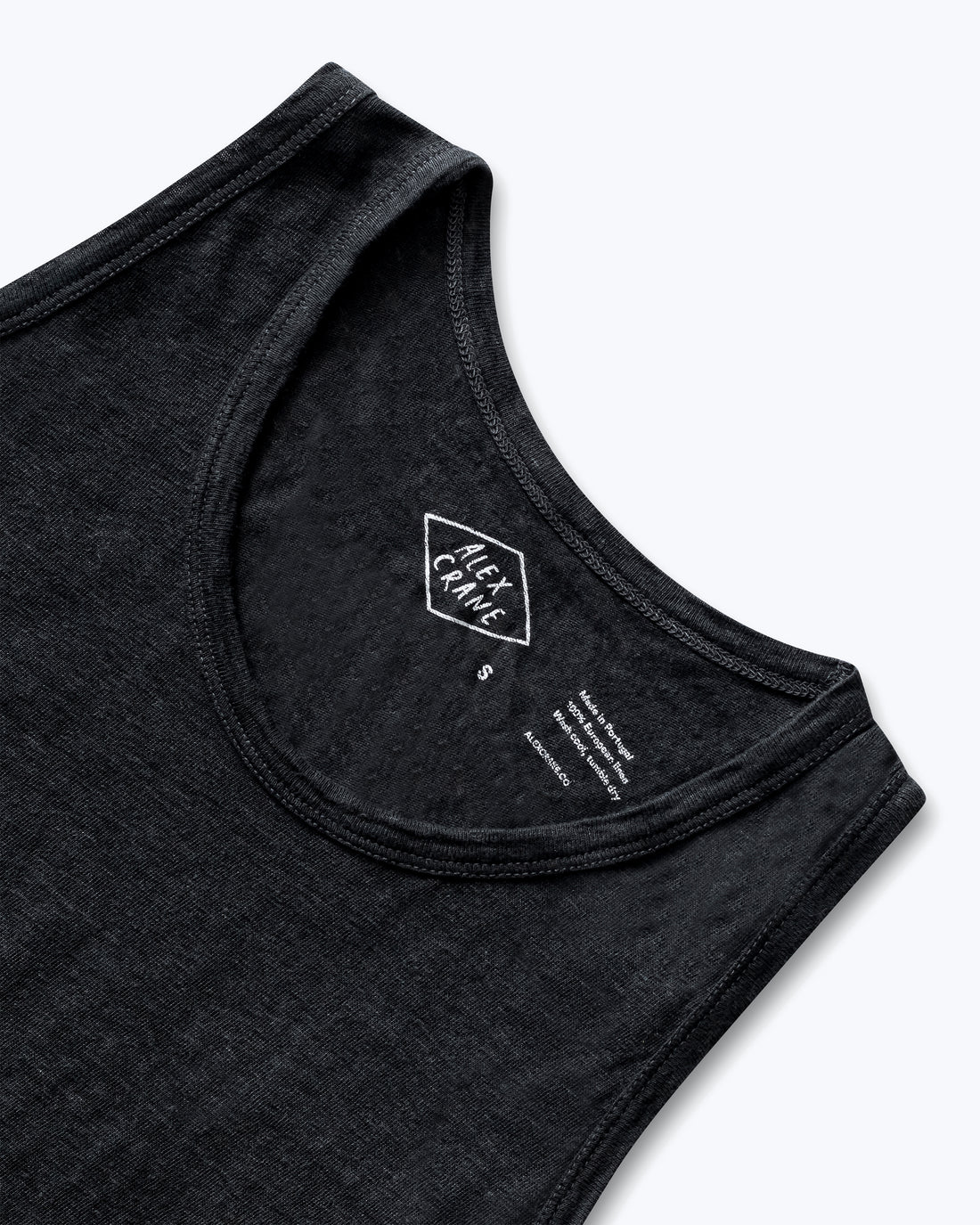 Tank Knit Linen Tank Top - Sustainable French Linen / Black Night