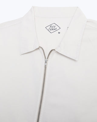 Twill Zip Jacket / Cream