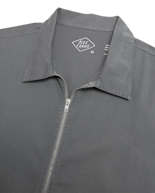 Twill Zip Jacket / Slate