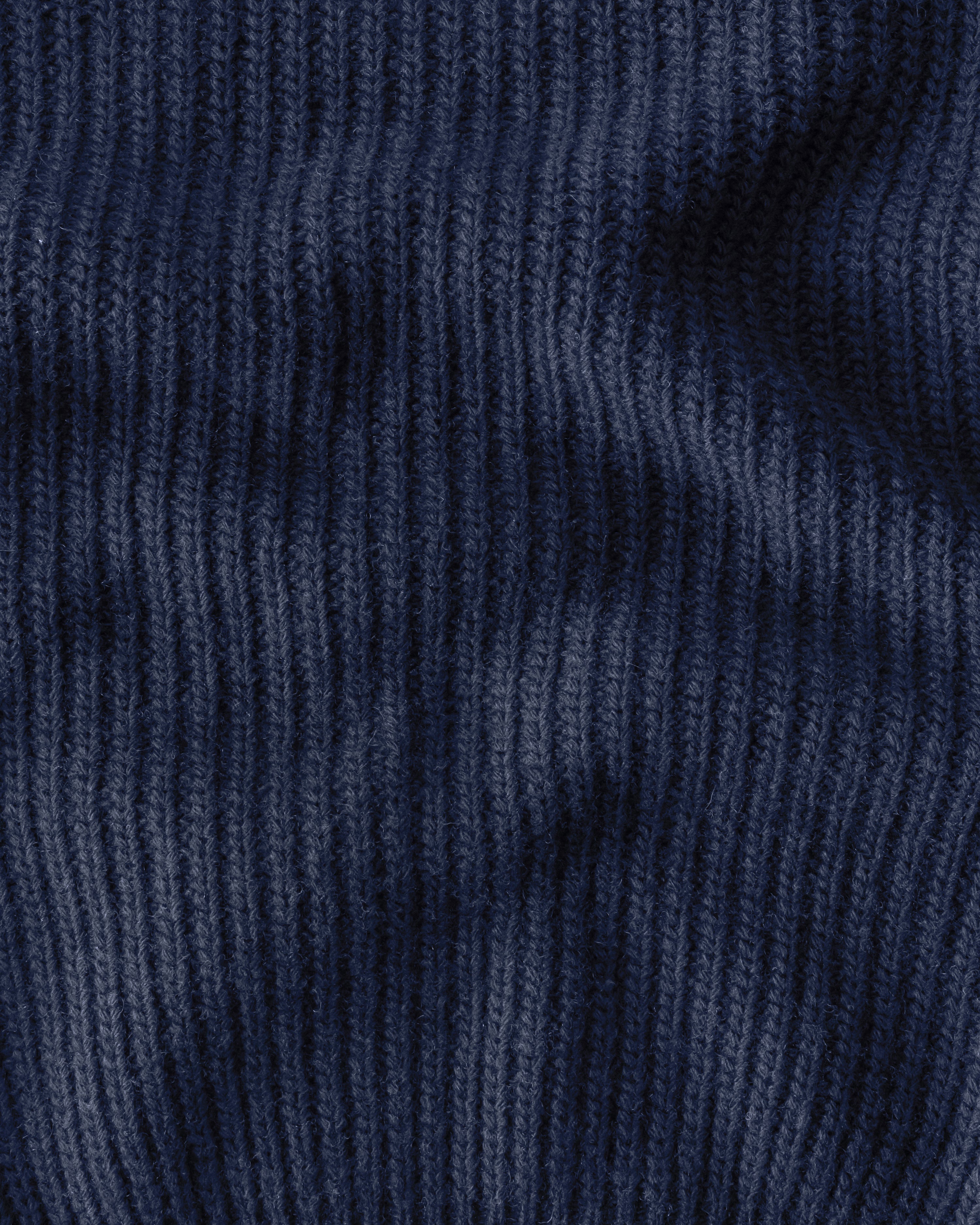 Knit Kite Heavyweight Merino Wool Jacket / Deep Blue Indigo – Alex