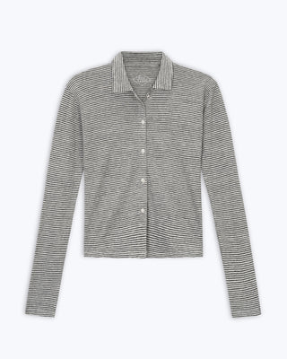 Women's Long Sleeve Knit Ola Shirt / Lines